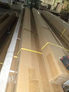lot 6559 image: Case - 3.5in Aluminum 112in Vertical Headrails