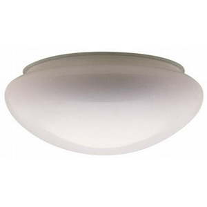 lot 24872 image: (2) Westinghouse Lighting 8561300 6 in. White Mushroom Glass Fitter