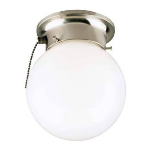 lot 24883 image: (5) Westinghouse Lighting 6720800 Brushed Nickel Ceiling Light Fixture