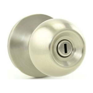 lot 44132 image: (24) Kwikset Privacy Knobs in Satin Nickel