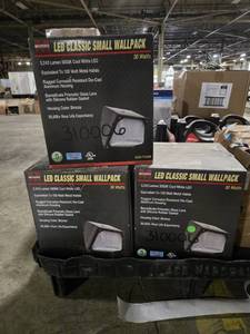 lot 44177 image: (3) LED Classic Bronze Small Wall Pack Light