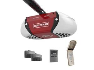 lot 44194 image: Craftsman Chain Drive Garage Door Opener 12Hp With Remotes