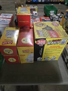 lot 44253 image: Assorted Trash Bags & Rags