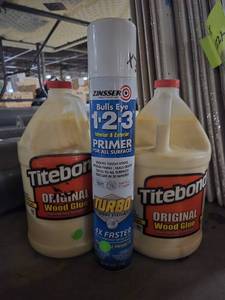 lot 44283 image: Spray Paint Primer & Wood Glue