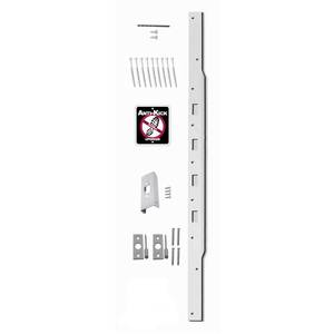 lot 14719 image: (3) Door Devil 48 in. L White Steel Door Reinforcer