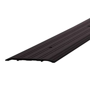 lot 14730 image: (4) M-D Building Products 5 in. x 14 in. x 72 in. Bronze Aluminum Commercial Flat-Profile Threshold - Retail $321.51