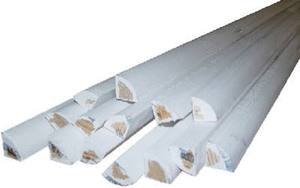 lot 14733 image: (12) MOLD FT 14RND 34X34X8 Alexandria Moulding 34 in. H X 8 ft. L Primed Brown Pine Molding - Retail $186.48