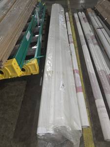 lot 6572 image: White PVC Downspout Extension Pipe