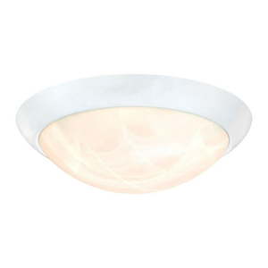 lot 24890 image: (2) Westinghouse Lighting Westinghouse 11-Inch LED Indoor Flush Mount Ceiling Fixtures - White