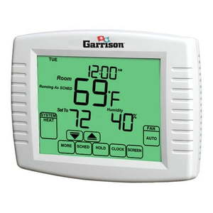 lot 44212 image: (5) Garrison Touchscreen Thermostat, 3 Stage Heat 2 Stage Cool