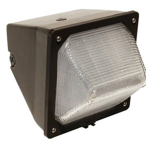 lot 44240 image: (2) LED Small Wall Packs 30 Watts Bronze