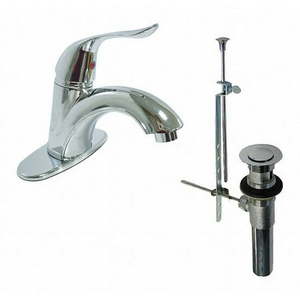 lot 14922 image: (1) Dominion Faucets Low Arc Chrome Dominion Faucets 1.2gpm 77-1903 - Retail $129.04
