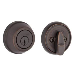 lot 24973 image: (8) 780 Series Venetian Bronze Single Cylinder Deadbolt Featuring SmartKey Security and Microban Technology