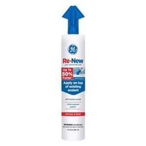 lot 44295 image: (7) GE Re-New White Silicone Kitchen and Bath Caulk Sealant 9.5 oz