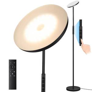 lot 4765 image: Floor Lamp, Upgraded 40W 4000LM Super Bright Torchiere LED Floor Lamps for Living Room, Stepless Dimmable Color Temperature 2700K-6500K with Touch Control, Standing Light for Bedroom Office