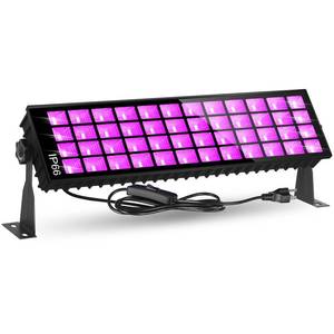 lot 7012 image: 120W Black Light, IP66 Blacklight with PlugSwitch6ft Cord, Waterproof Blacklight with 100 LED, Black Light for Glow Party Halloween Decor Fluorescent Poster Body Paint Game Outdoor Indoor, 1 Pack