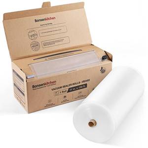 lot 2912 image: 2025 New Bonsenkitchen 11 x 150 Vacuum Sealer Bags Rolls with Cutter for Food Storage, Commercial Grade, BPA Free, Great for Meal Prep and Sous Vide Cooking