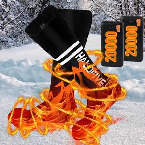 lot 2926 image: Heated Socks-Heated Socks for Men Women-20000mah Power Bank Heated for Over 12 Hours-Winter Washed Thermal Socks-Foot Warmer for Camping Fishing Hunting Cycling Skiing Skating Hiking Motorcycling L