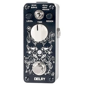 lot 2934 image: Sondery Digital Delay Pedal with 3 Effects - Echo Modulation and Normal, Mini Effect Pedal for Electric Guitars True Bypass, Art Design Series