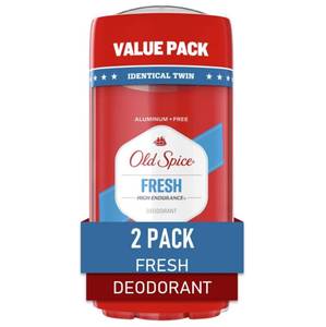 lot 2965 image: Old Spice Mens Aluminum Free Deoderant, High Endurance, Fresh Scent, 24-hr Odor Protection, 3.0 oz (Pack of 2)