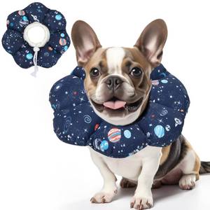 lot 2975 image: ComSaf Soft Dog Recovery Collar, Protective Adjustable Pet Cone Collar for After Surgery, Comfortable Lightweight Elizabethan Collar for Small Dog Cat Prevent from Licking Wounds, Not Block Vision