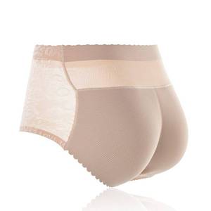 lot 2986 image: Hip Enhancer Padded Pants Shaper Seamless Fake Ass Pads Panties Buttocks Push Up Lingerie Women Underwear Butt Up Briefs (Its Too Small Pls Check Size Chart Before Purchase)(Beige, M)