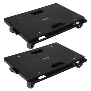 lot 2990 image: Insdawn 2 Pack Furniture Dolly Upgraded Dollies Connectable with 4 Wheels Small Flat Dolly Cart with 500 LBS Capacity for Heavy Appliance, Black