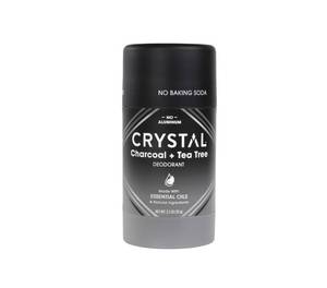 lot 4723 image: Crystal Magnesium Solid Stick Natural Deodorant, Non-Irritating Aluminum Free Deodorant for Men or Women, Safely and Effectively Fights Odor, Baking Soda Free, Charcoal & Tea Tree, 2.5 oz