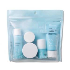 lot 4726 image: e.l.f. SKIN Holy Hydration Jet Set Hydration Kit, Travel Friendly Hydrating Skincare Set, Face Cleanser, Balm, Moisturizer, Eye Cream &amp Night Cream, Vegan &amp Cruelty-Free