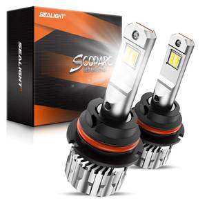 lot 7185 image: SEALIGHT 9007HB5 Bulbs 36000LM Brighter, 9007 Driving Bulbs 6500K Cool White Fog Light, 60000 Ultra-long Life S6 9007 Dual Bulbs with Fan, Driving Fog Spot Light, 5Min Plug-N-Play, Pack of 2