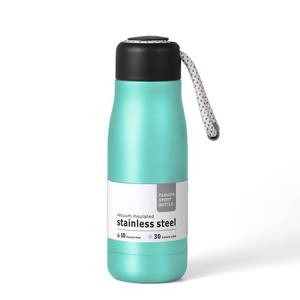 lot 7041 image: Dusgut 12 oz Stainless Steel Vacuum Insulated Bottle wStrap Lid, Seafoam