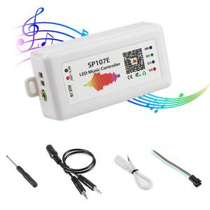 lot 7059 image: RGBZONE Bluetooth LED Controller, DC 5-24V SP107E LED Light Strip Controller, Support Music Sync, IC Chip for WS2812b WS2811 LED Strip, Matrix Panel, Module