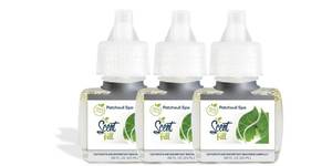 lot 7065 image: Scent Fill 100% Natural Patchouli Spa Plug in Air Freshener, Scented Oil Refills, 3 Refills