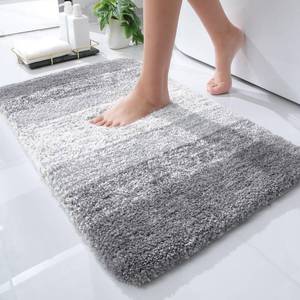 lot 7067 image: OLANLY Bathroom Rugs Mat 24x16, Extra Soft Absorbent Microfiber Bath Rugs, Rubber Backing, Quick Dry, Machine Washable Bath Mats for Bathroom Floor, Tub, Shower and Home Decor Accessories, Light Grey