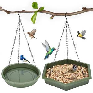 lot 7085 image: Hanging Bird Bath Bird Bath - Bird Feeder, 2 in 1 XL Hanging Bird Feeder &amp Bird Bath for Outside, Hanging Bird Baths for Outdoors