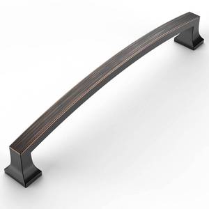lot 7107 image: Amerdeco 10 Pack Oil Rubbed Bronze 10 Inch(254mm) Hole Centers Kitchen Cabinet Pulls Cabinet Hardware Kitchen Handles for Cabinets Cupboard Handles Drawer Pulls ZH0009 - Retail $85.36