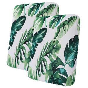 lot 7115 image: hyha Printed Couch Cushion Covers, Floral Magic Sofa Covers Washable for 2 Cushion Couch, Stretch Pattern Sofa Slipcovers with Elastic Bottom(2 Packs, Monstera Deliciosa)