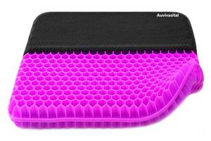lot 7143 image: Auvivasital Plus Size Gel Seat Cushion for Long Sitting, Extra Large and Thick Pressure Relief Seat Cushion for Back, Hip, Sciatica, Tailbone Pain, Use for The Car, Office, Wheelchair, Stadium.