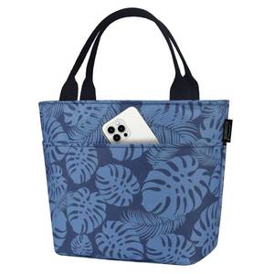 lot 7144 image: Aosbos Lunch Bag Women Insulated Lunch Bags for Adult Lunch Box for Women Meal Prep Lunch Box Cooler Lunch Tote Bag Picnic Bag Lunchbox, Plantain Leaf