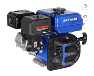 lot 818 image: BILT HARD 7HP Gas Engine Horizontal Shaft, 212cc 4 Stroke OHV Industrial Grade Replacement Gas Motor, Shaft 34 (19mm) Diameter, 2-38 Long, 316 Keyway