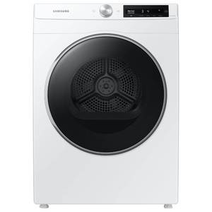 lot 831 image: Samsung 4.0 cu. ft. Electric Dryer, Compact Clothes Drying Machine, Stackable for Small Spaces wSensor Dry, 12 Preset Cycles, Reversible Door, Internal Drum Light, DV25B6900EWA2, White - Retail $795.7