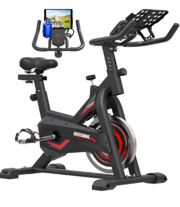 lot 832 image: Exercise Bikes Stationary,Exercise Bike for Home Indoor Cycling Bike for Home Cardio Gym,Workout Bike with Ipad Mount & LCD Monitor,Silent Belt Drive