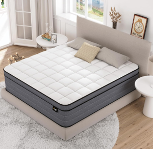 lot 844 image: King Size Mattress, 14 Inch King Hybrid Mattress in a Box with Gel Memory Foam and Pocket Springs, Mattres King Size Upgraded Support&Pressure Relief,Medium Firm Feel