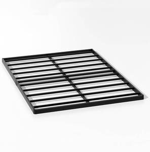 lot 811 image: Queen Box Spring 2 Inch Low Profile Bunkie Board Bed Slat Replacement, Sturdy Metal Structure, Mattress Surpoort Base, Noise Free, Easy Assembly