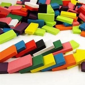 lot 7108 image: Early Education Plaything Boys and Girls Domino Blocks Game Toy Standard Blocks Building Blocks Toys