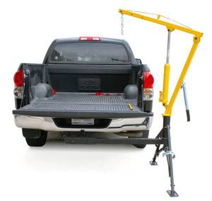 lot 11341 image: MAXXHAUL 70238 Receiver Hitch Mounted Crane - 1000 lbs. Capacity (B008CE0WCW) - Retail $338.81