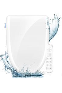 lot 11373 image: FVZ Bidet Toilet Seat Elongated Smart Heated Toilet Seat with Warm Water & Dryer, Feminine & Child Wash, Self-Clean Stainless Steel Nozzle, Adjustable Water Pressure, Slow Close Lid