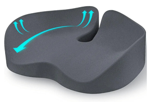 lot 11378 image: Seat Cushion for Office Chairs - Tailbone & Sciatica & Hip & Coccyx & Low Back Pain Relief Pillow - Memory Foam Pressure Relief Cushion for Long Sitting for Gaming, Compute, Desk Chair, Car Seat