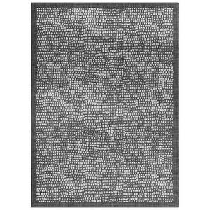 lot 11409 image: 53 x 73 Marlin IndoorOutdoor Rug Black - Tommy Bahama UV & Stain Resistant, Woven Loop Pile - Retail $359.99
