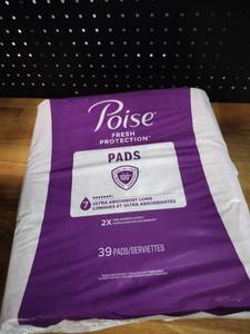 lot 1761 image: Poise Fresh Protection Ultra Absorbent Long Pads - 39 Count